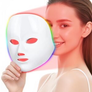 Red Light Therapy for Face, Led Face Mask Light Therapy, 7 Colors LED Facial Skin Care Mask