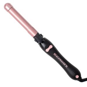 Beachwaver B1 Rotating Curling Iron – Automatic 1 Inch Ceramic Curling Iron – Easy-to-Use Spinning Wand for Long-Lasting Waves – Auto-Shut Off, Travel-Friendly, Dual Voltage (BW160) in Midnight Rose