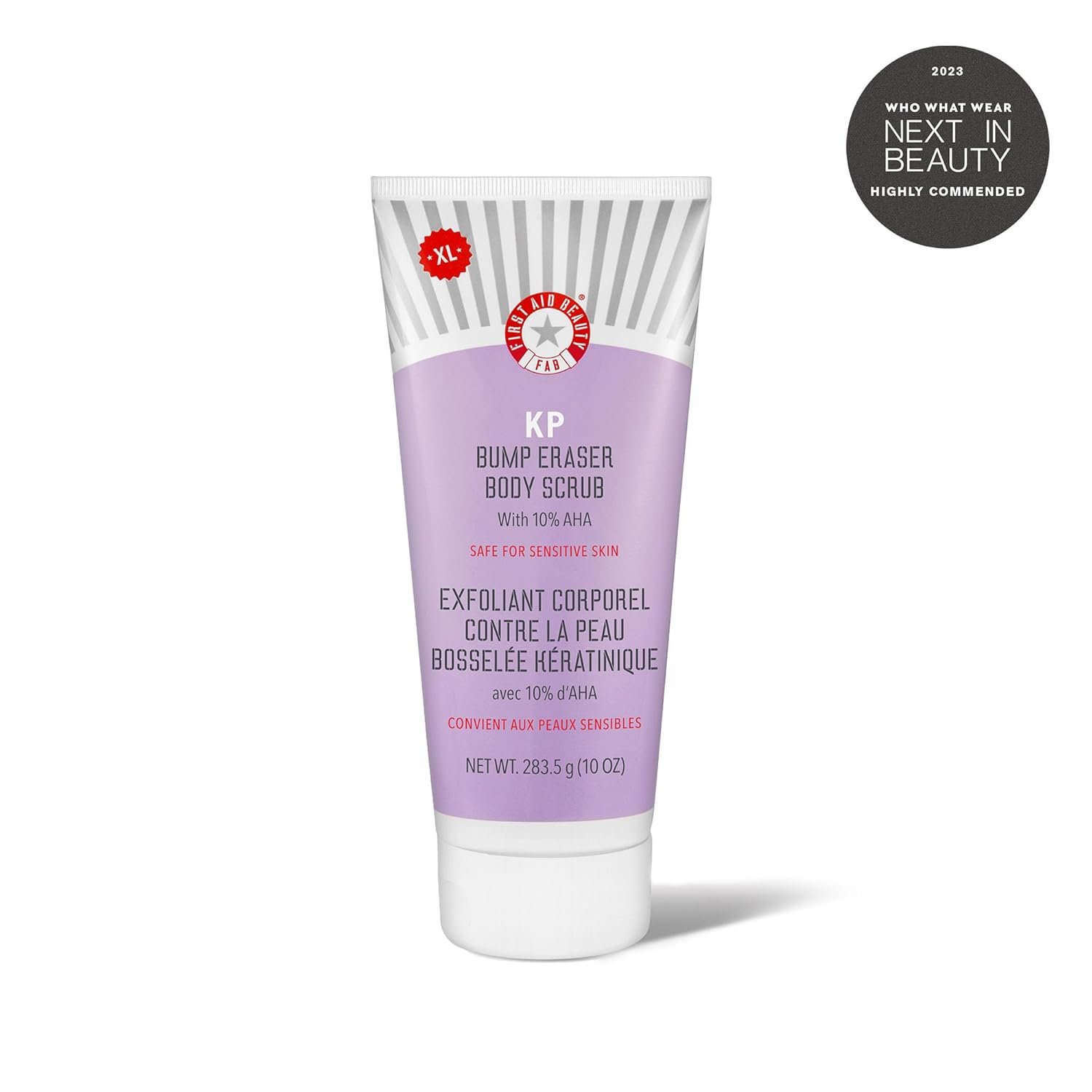First Aid Beauty - KP Bump Eraser Body Scrub with 10% AHA, Keratosis Pilaris Skin Exfoliater with Glycolic and Lactic acids, Helps Reduce Chicken Skin Bumps, Safe for Sensitive Skin, 10 oz - Image 7