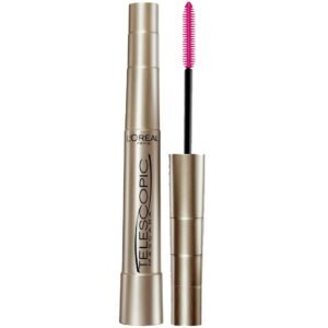 L’Oreal Paris Makeup Telescopic Original Lengthening Mascara, Blackest Black, 0.27 Fl Oz (1 Count)