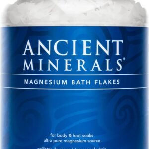 Ancient Minerals Magnesium Bath Flakes – Bathing Alternative to Epsom Salt – Soak in Natural Salts – High-Absorption Efficiency for Relaxation, Wellness & Muscle Relief (4 .4 lb)