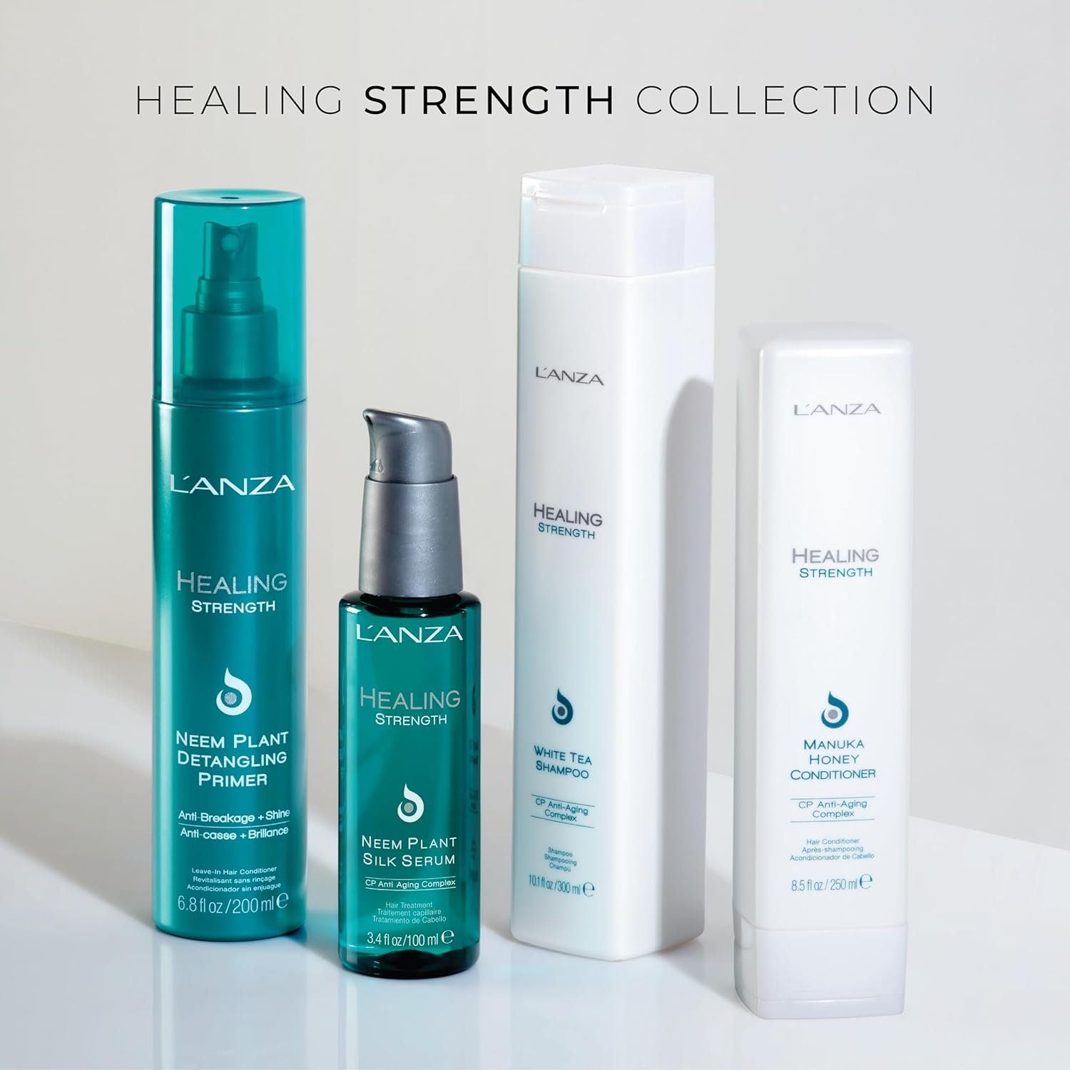 L'ANZA Healing Strength Neem Plant Silk Hair Serum, Neem Oil Anti Frizz Damaged Hair Treatment, Nourishes, Strengthens, Boosts Shine, Repairs and Prevents Breakage From Split Ends (3.4 Fl Oz) - Image 7