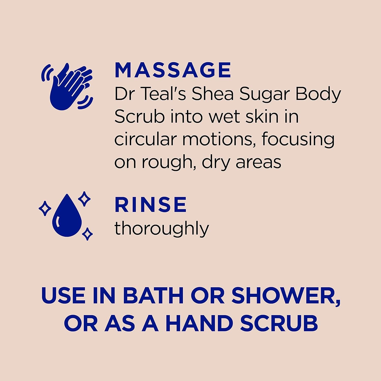 Dr Teal's Shea Sugar Body Scrub, Shea Butter with Almond Oil & Essential Oils, 19 oz (Pack of 3) - Image 4