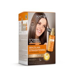 Brazilian Keratin Straightening Treatment at Home with Hyaluronic Acid and Premium Serum | Kativa Keratin
