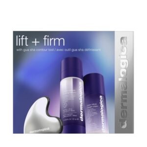 Dermalogica Lift + Firm, Moisturizing Skin Care Kit, Contains Face Moisturizer, Serum, and Gua Sha