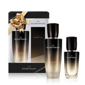 Spring Event Sooryehan THE BLACK SKINCARE SET (160ml / 5.41 Fl Oz) – Korean Skincare Gift Set, Luxury Premium High-end by LG BEAUTY. Advanced Next Generation Bio Moisturizer & Serum.