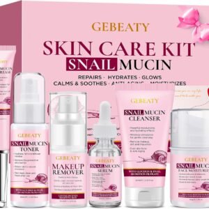 Christmas Gifts for Women,Skin Care Set,Anti-aging Moisturizing Repair Soothing Snail Mucin Serum Facial Skin Care Routine Kit for Sensitive Dull Skin & Dry Skin,Skincare Gift Set Teenage Teen Girl