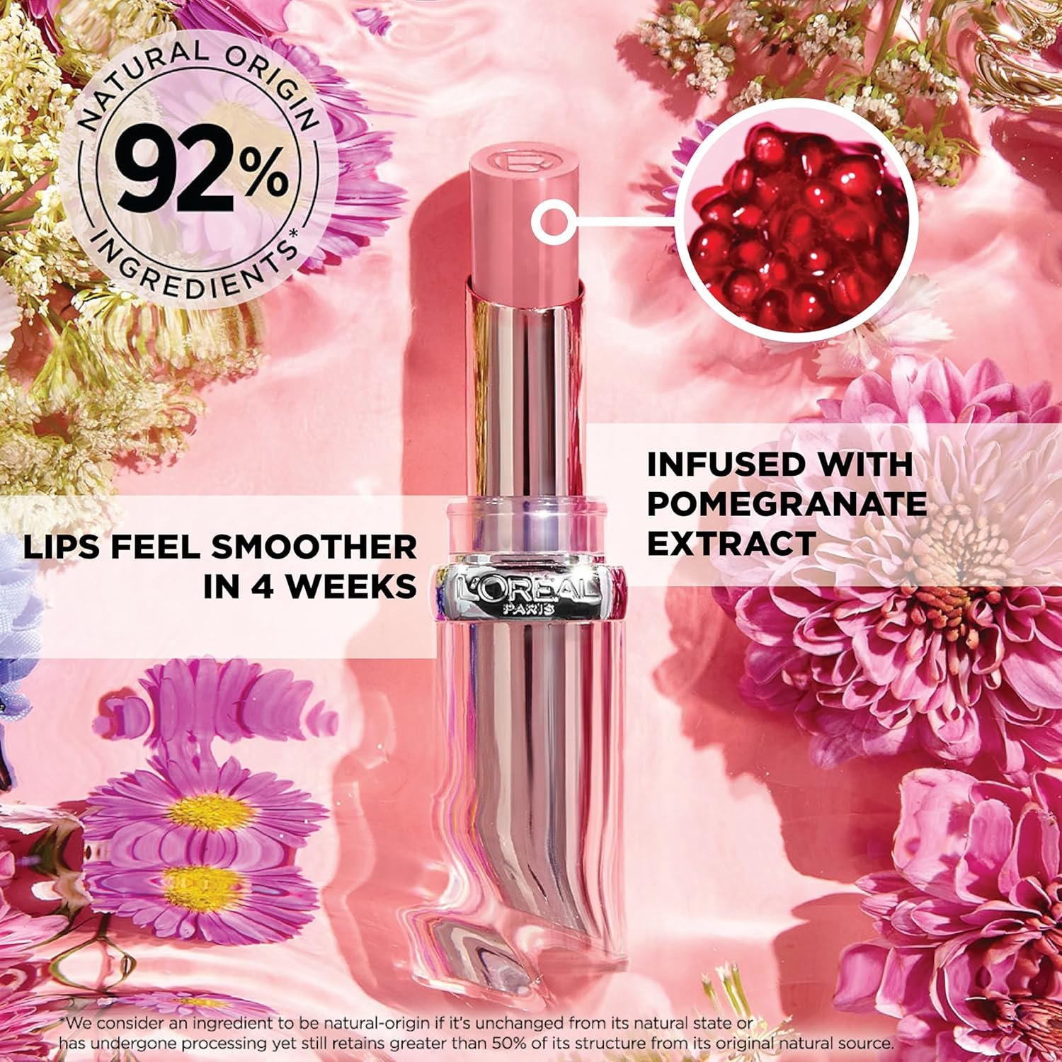 L'Oreal Paris Glow Paradise Hydrating Balm-in-Lipstick with Pomegranate Extract, Nude Heaven, 0.1 Oz - Image 3